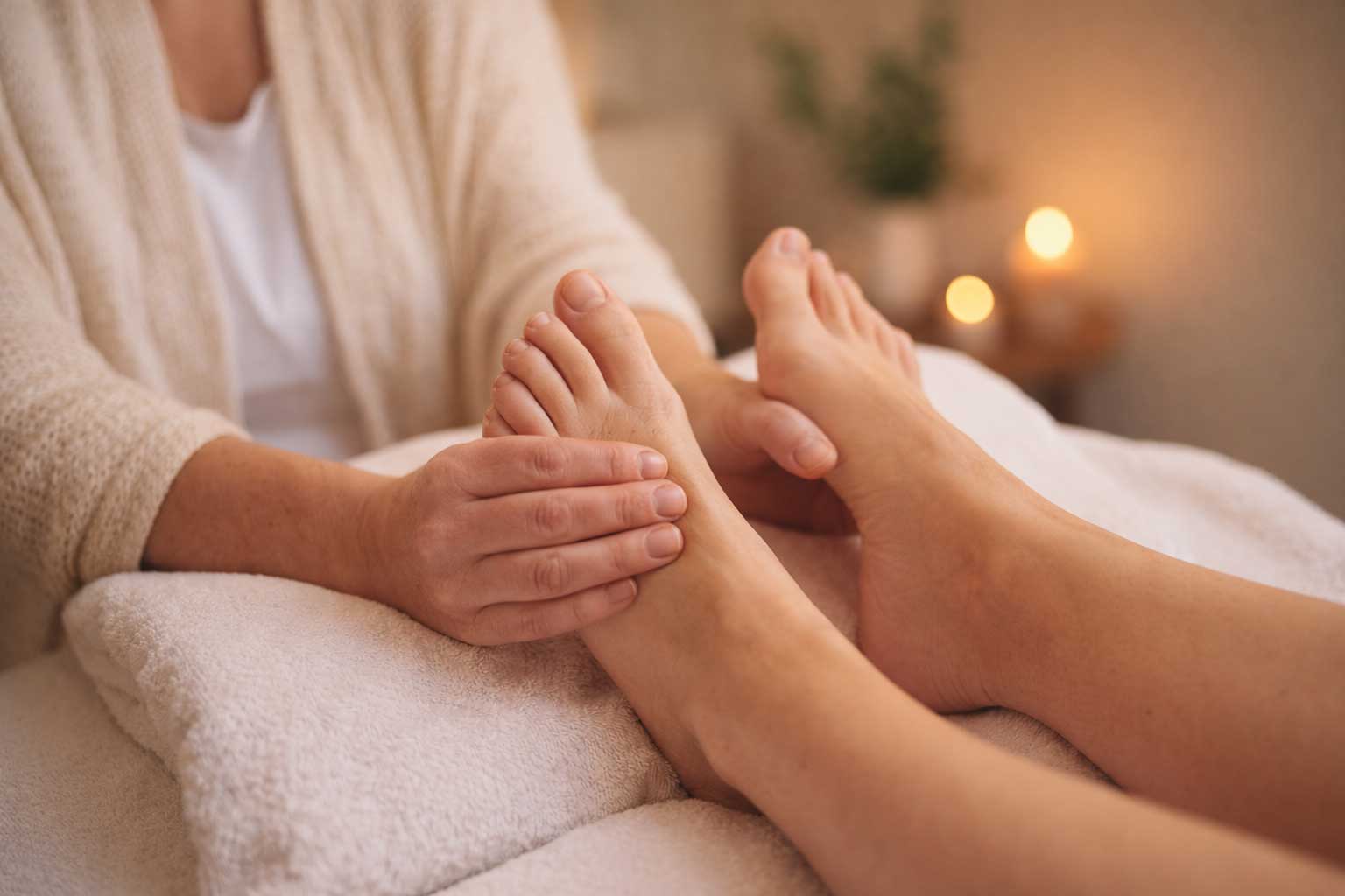 Reflexology to reduce stress for fertility
